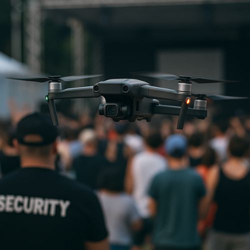 Drone qui assure la sécurité
